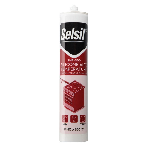 Silicone Alte Temperature Rosso 310ml